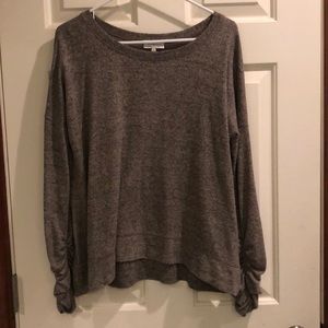 Lucky brand sweater with touched sleeves medium
